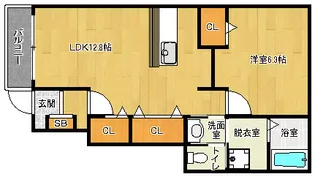 「メゾン川勝Ⅰ」【1階】の間取り