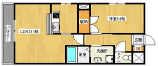 「ルル・フルーレ」【103号室】の間取り