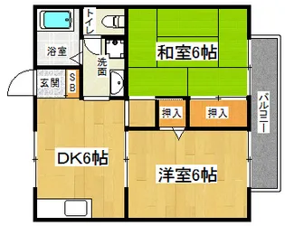 「セジュールヴィヴァン」【101号室】の間取り