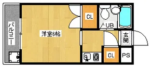 「サンリーベ衣笠」【4階】の間取り