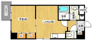 「プラネシア星の子四条西洞院」【10階】の間取り