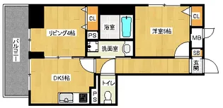 「ベラジオ烏丸御池」【10階】の間取り