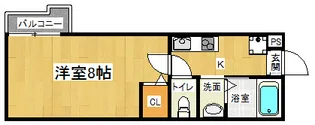 1Kの間取り画像