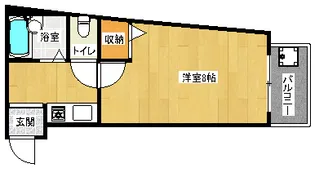 「ユニヴェール」【402号室】の間取り