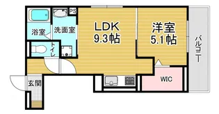 「アレーズ向日町」【301号室】の間取り