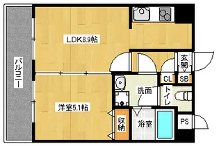 「アーバネックス室町」【608号室】の間取り