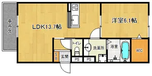「プレジール平安」【1階】の間取り