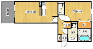 「ラ ルーチェ一里山」【1階】の間取り