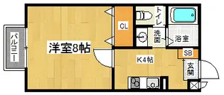 1Kの間取り画像