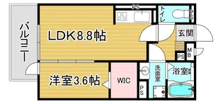 「メルヴェーユ」【202号室】の間取り