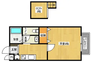 「グランシャリオ」【205号室】の間取り