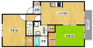 「ラ・ルミエール」【Ⅰ-105号室】の間取り