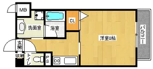 「Spruce Tone mf」【402号室】の間取り