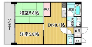 「ライオンズマンション堀川」【11階】の間取り