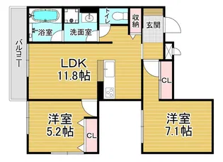 「エスペリア」【201号室】の間取り