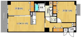 「ドルフ聖護院」【3階】の間取り