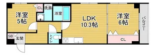 「間之町御池レジデンス」【305号室】の間取り