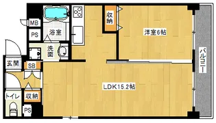 「サンクチュアリ二条城Ⅱ」【7階】の間取り