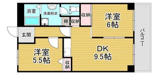 「第2洛西ハイツ」【5階】の間取り