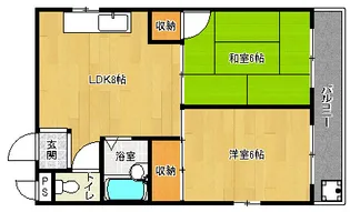 「グレース嵐山」【303号室】の間取り