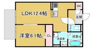 1LDKの間取り画像