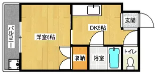 「ルシェール西院」【3-E号室】の間取り