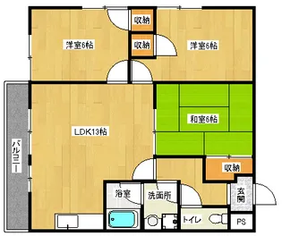 「パラッツォ桂」【301号室】の間取り