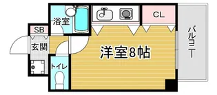 「大晋メゾネ御所西」【4階】の間取り