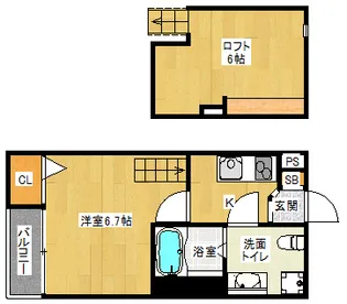 「エクル中芝町」【1階】の間取り