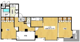 「ヴェルビュ二条城東」【307号室】の間取り