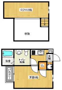 「ロフティ同志社北」【205号室】の間取り