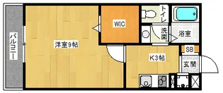 「メルベーユ祥」【205号室】の間取り