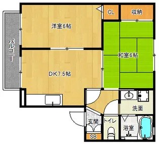 「クレールエルマ」【1階】の間取り