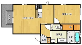 「ツカト」【105号室】の間取り