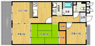 「グランドゥール太秦」【104号室】の間取り