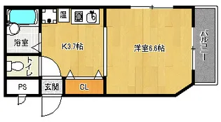 「ラ・シャンブル」【3階】の間取り