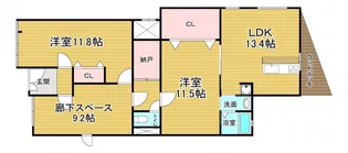 「カレッジマンション七瀬川」【101号室】の間取り