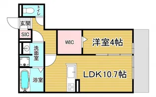 「GRAMM佐野屋敷」【103号室】の間取り