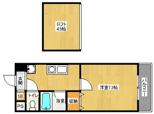「メイプル等持院」【305号室】の間取り