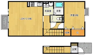 「ガーデン・グレイス」【212号室】の間取り