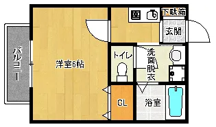 「アーク舟岡」【106号室】の間取り