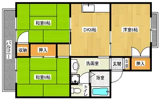 「オレンジハイツ」【A103号室】の間取り