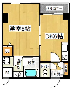 「AFICION堀川」【4階】の間取り
