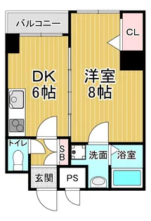「AFICION堀川」【6階】の間取り
