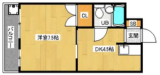 「ラビットハイツ」【202号室】の間取り