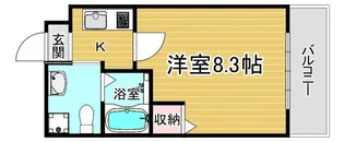 1Kの間取り画像