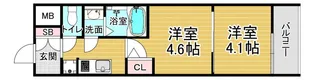 「エステムコート京都二条」【302号室】の間取り