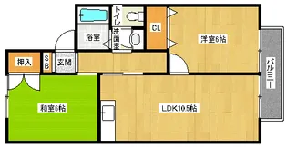 「セジュールりょう」【103号室】の間取り