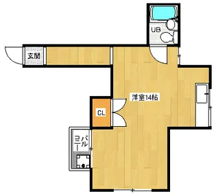 「コーポ浄土寺」【203号室】の間取り