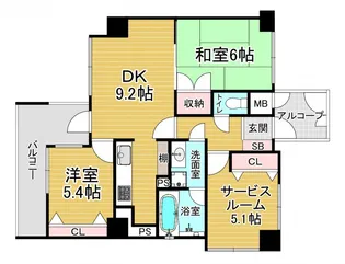 「アパガーデンコート京都駅前」【11階】の間取り
